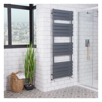 Juva x 600mm Sand Grey Flat Panel Heated Towel Rail