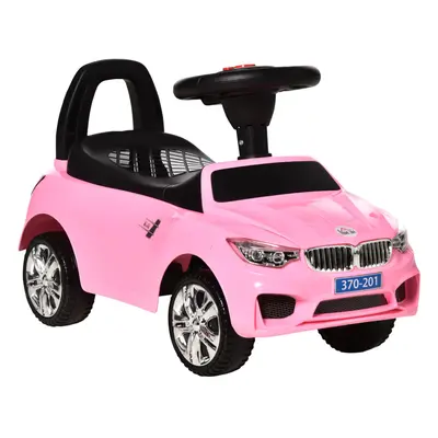 HOMCOM Ride on Car Baby Toddler Walker Foot to Floor Sliding Car Slider Pink