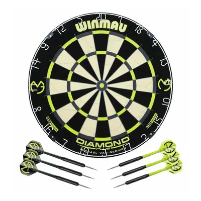 Winmau Michael van Gerwen Diamond Dartboard and Darts Set