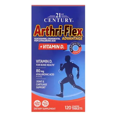 21st Century, Arthri-Flex Advantage, + Vitamin D3, Coated Tablets