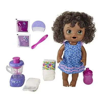 Baby Alive Magical Mixer Baby Doll Berry Shake with Blender Accessories, Drinks, Wets, Eats, Bla