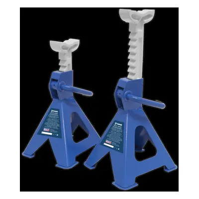 Axle Stands (Pair) Tonne Capacity per Stand Ratchet Type - Blue