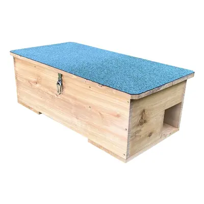 Wooden Hedgehog Feeding Station House