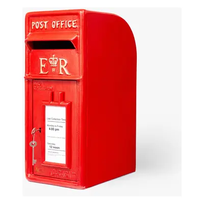 Royal Mail ER RED Post Box Cast Iron Pillar Letter Mail Free Standing