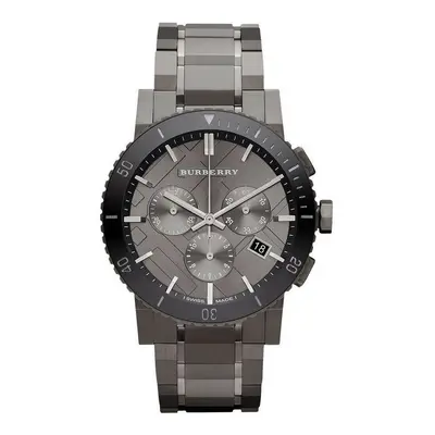 Burberry BU9381 Gunmetal Dial Grey Ion-Plated Men's Watch