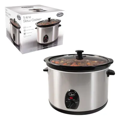 Quest 5L Stainless Steel Slow Cooker