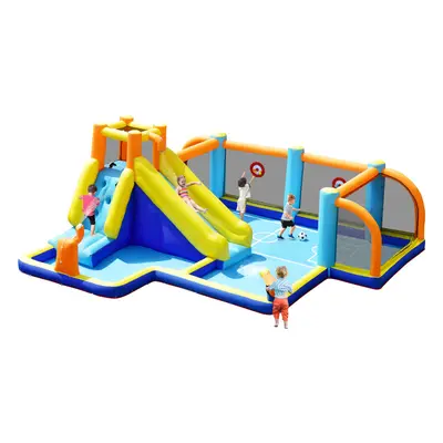 Giant Soccer-Themed Inflatable Water Slide Blow Up Jumping House