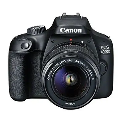 Canon EOS 4000D DSLR Camera & EF-S 18-55mm Lens - Black