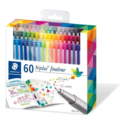 STAEDTLER C60 triplus fineliner brilliant colours - 0.3mm line width