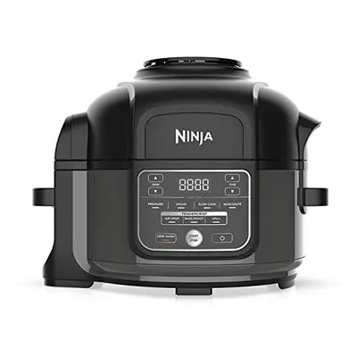 Ninja Foodi Mini Multi-Cooker [OP100UK], 4.7L, Black/GreyPressure Cooker and Air Fryer, Grey and