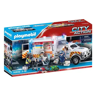 Playmobil Rescue Vehicles: Ambulance with Lights