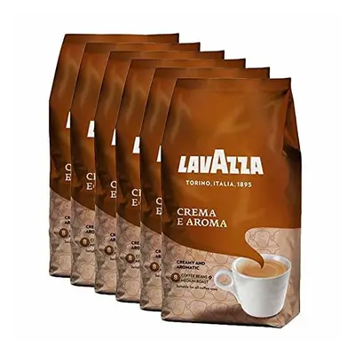 Lavazza Crema E Aroma Coffee Beans, Pack of 6, x 1000g