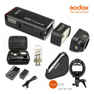 Godox 2.4 TTL 1/8000s Two Heads AD200 Flash W/ 60*60cm Bowen Softbox