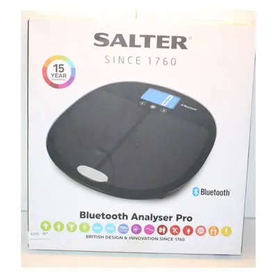 Salter Curve Bluetooth Smart Analyser Bathroom Scale - Black