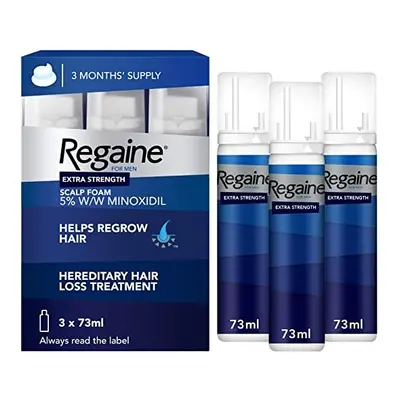 REGAIN FOR MEN EXTRA STREGTH SCALP FOAM MONTHS SUPPLY