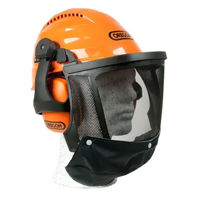 Oregon Waipoua Professional Chainsaw Safety Helmet with Protective Ear Muff and Mesh Visor, Impa