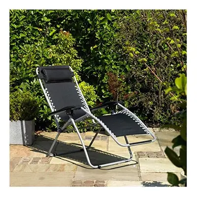 Reclining Garden Sun Lounger with Adjustable Padded Head Rest