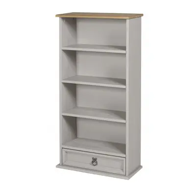 Corona Grey Wax Drawer DVD Rack Solid Wood Pine Furniture