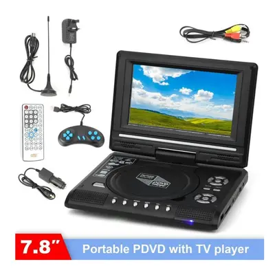 7.8" Portable DVD Player Digital Multimedia Player U Drive FM TV Game