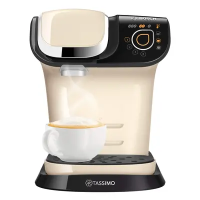 Tassimo Bosch My Way TAS6507GB Coffee Machine, Watt, 1.3 Litre - Cream