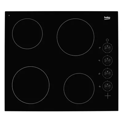 BEKO HIC64102 Ceramic Hob - Black, Black