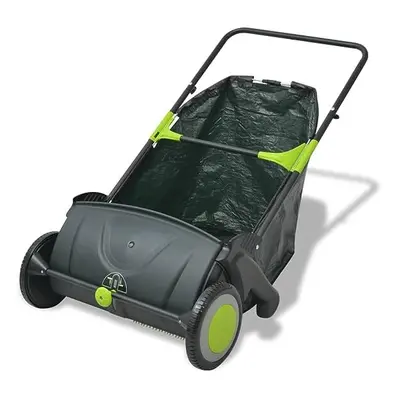 Outdoor Garden Power Lawn Sweeper Leaf Grass Collector Remover L