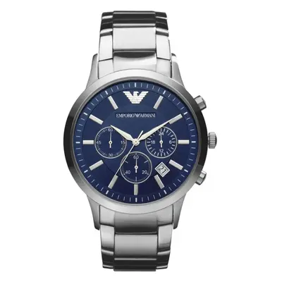 Emporio Armani Watch for Men Chronograph Movement mm Silver Steel Stainless Steel Case with a St