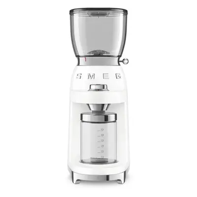 Smeg CGF01WHUK 50's Retro Style Aesthetic Coffee Grinder, White