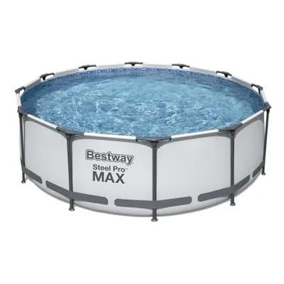 Bestway Grey 12'X39.5" Steel Pro Frame Pool Set