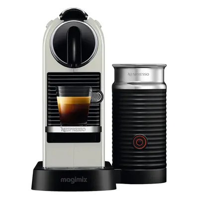 Nespresso by Magimix Citiz & Milk Pod Coffee Machine â White, Aeroccino Milk Frother, Programm