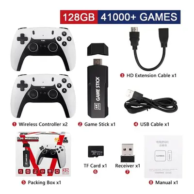 New GD10 PRO Video Game Stick Console 2.4G Double Wireless Controller Game 4K Games 256GB Retro 