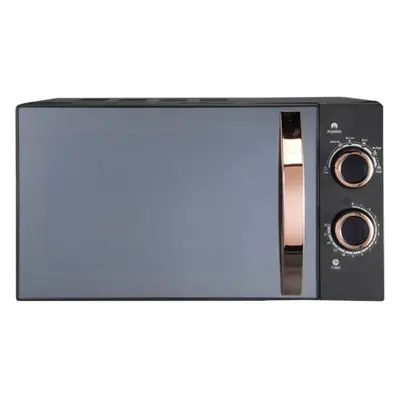 RUSSELL HOBBS RHM1727RG Compact Solo Microwave - Black & Rose Gold, Black