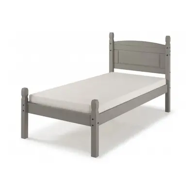 Corona Grey Wax 3'0" Low End Bed Frame Bedroom Furniture