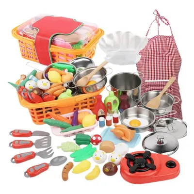 kids pots and pans play set