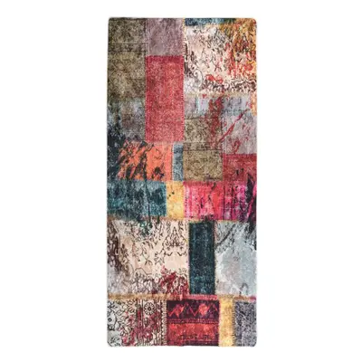 vidaXL Rug Washable Patchwork Multicolour Anti Slip Home Floor Carpet Area Rug