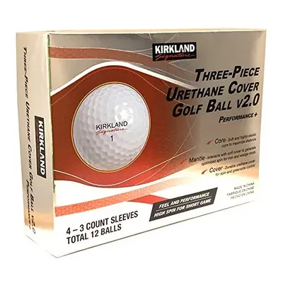 KIRKLAND SIGNATURE Three-Piece Urethane Cover Golf Ball v2.0 Performance + Total of Balls