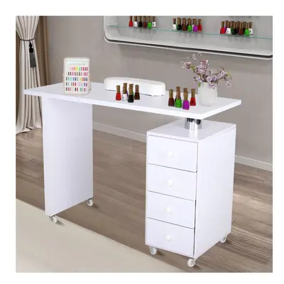 Nail Art Manicure Table Salon Beauty Care Workstation Desk Wheel