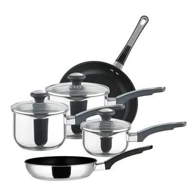 Prestige Everyday Pots and Pans Set Non Stick Cookware Straining Pan - Pack of