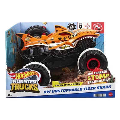 ?Hot Wheels Monster Trucks Unstoppable Tiger Shark All-Terrain Remote-Control Vehicle