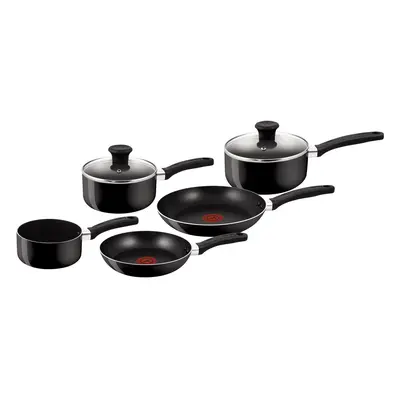 Tefal Delight Cookware Set - Black, Pieces