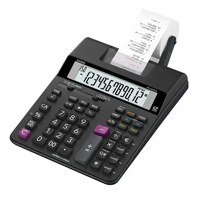 Casio HR-200RCE Desktop Printing calculator Black calculator