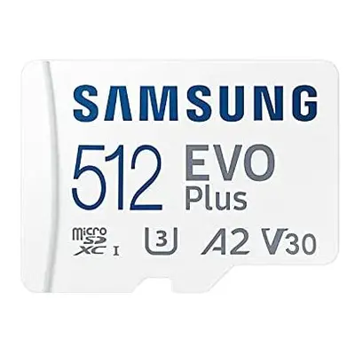 Samsung Evo Plus microSD SDXC U3 Class A2 Memory Card 130MB/S w/Adapter (512GB)