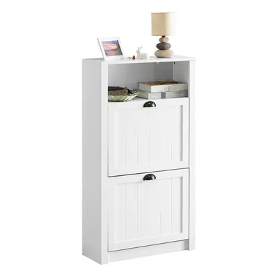 SoBuy FSR87-K-W Shoe Storage with Storage Compartment and Drawers