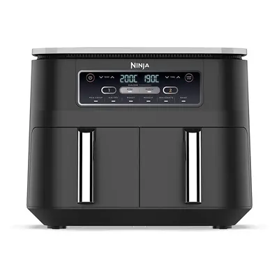 Ninja AF300UK Foodi Dual Zone Air Fryer Drawers, Cooking Functions, 7.6L, Black