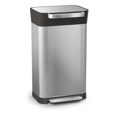 Joseph Joseph Intelligent Waste Titan Trash Compactor, Stainless-steel, Holds up to 90L after co