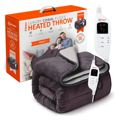 WÃ¤rmer Electric Heated Throw with Digital Controller - 200cm x 180cm