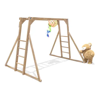 Dunster House Kids Monkey Bars and Children's Wooden Climbing Frame