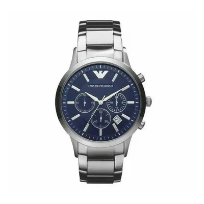 MENS BLUE DIAL STAINLESS STEEL CHRONOGRAPH EMPORIO ARMANI WATCH AR2448