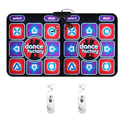 Double Dancing Mat Double User Wired Dance Mat Game Non-Slip with Remote Controller Multi-Functi