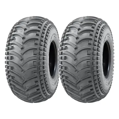 22x11.00-8 ATV Quad Tyres Wanda P308 Knobby Open Centre Road Legal (Set of 2)